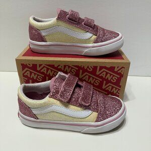Vans Old Skool Glitter Two Tone Girls Shoes Size 10c